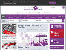 Tablet Screenshot of bookmycourse.co.uk